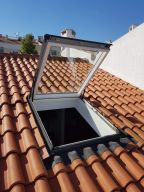 Top Hung Roof Window - OKPOL IGKV - White PVC + Flashing